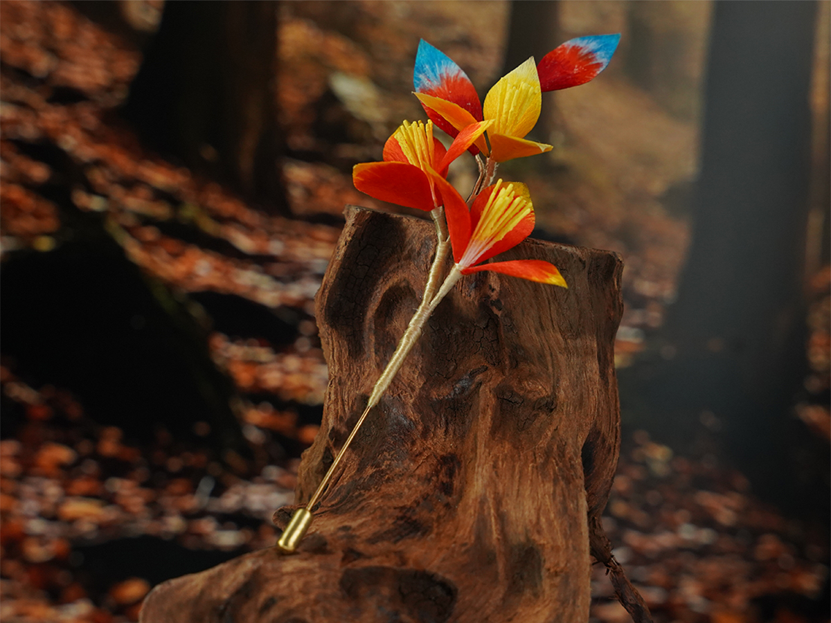 DSC07185 Брошь, состоящая из множества цветов(ронгхуа)