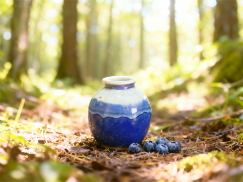 1111 Керамическая ваза в форме круглого горшка