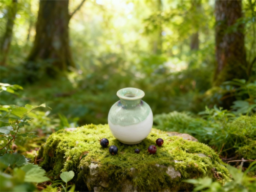 3333 Круглая керамическая ваза высотой 6 см