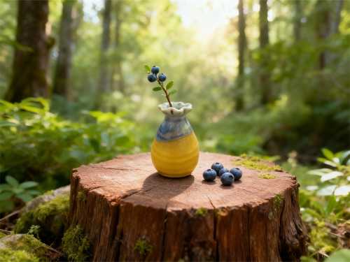 8888 Керамическая ваза с горлышком в форме лепестка