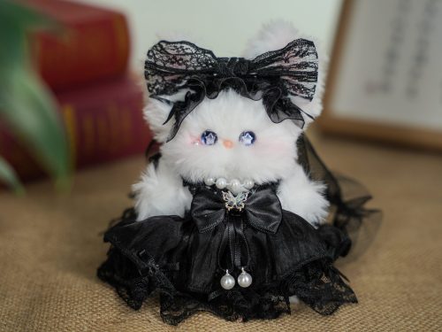 DSC06325 拷贝 Черный свадебный кролик из пушистых синельных стеблей