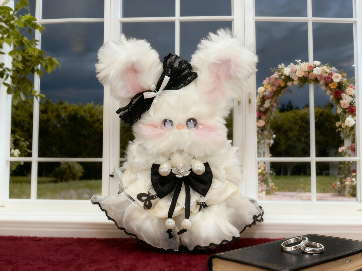 大狗2-2-2 Кролик Лолита из пушистых синельных стеблей